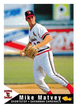 1994 Classic Best Savannah Cardinals #19 Mike Matvey Front
