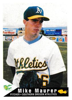 1994 Classic Best Southern Oregon A's #18 Mike Maurer Front