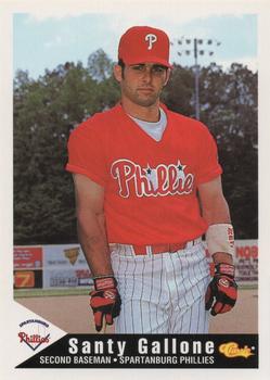 1994 Classic Best Spartanburg Phillies #11 Santy Gallone Front