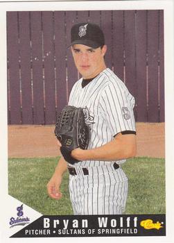 1994 Classic Best Springfield Sultans #26 Bryan Wolff Front