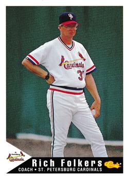 1994 Classic Best St. Petersburg Cardinals #29 Rich Folkers Front