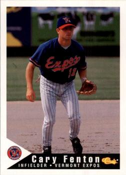 1994 Classic Best Vermont Expos #10 Cary Fenton Front