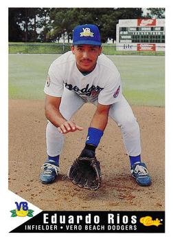 1994 Classic Best Vero Beach Dodgers #17 Eduardo Rios Front