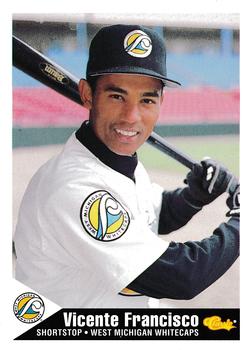 1994 Classic Best West Michigan Whitecaps #8 Vicente Francisco Front