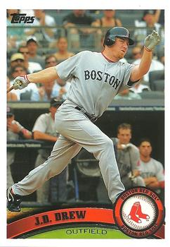 2011 Topps Boston Red Sox #BOS6 J.D. Drew Front