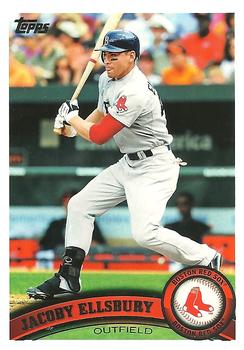 2011 Topps Boston Red Sox #BOS7 Jacoby Ellsbury Front