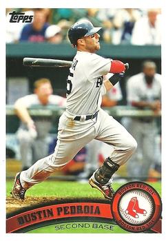2011 Topps Boston Red Sox #BOS12 Dustin Pedroia Front