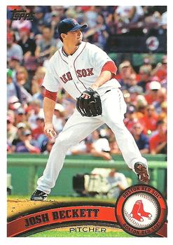 2011 Topps Boston Red Sox #BOS16 Josh Beckett Front