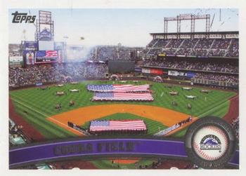 2011 Topps Colorado Rockies #COL17 Coors Field Front