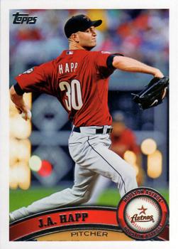 2011 Topps Houston Astros #HOU3 J.A. Happ Front