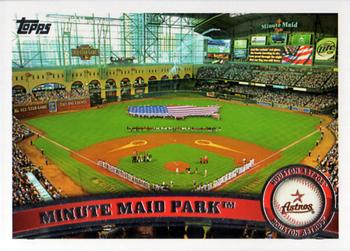 2011 Topps Houston Astros #HOU17 Minute Maid Park Front
