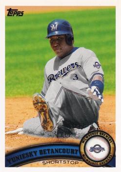 2011 Topps Milwaukee Brewers #MIL3 Yuniesky Betancourt Front