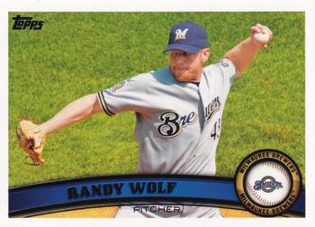 2011 Topps Milwaukee Brewers #MIL14 Randy Wolf Front