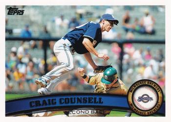 2011 Topps Milwaukee Brewers #MIL15 Craig Counsell Front