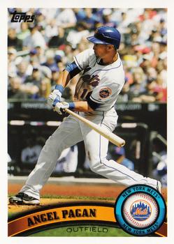 2011 Topps New York Mets #NYM8 Angel Pagan Front