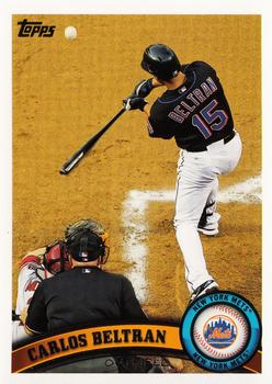 2011 Topps New York Mets #NYM15 Carlos Beltran Front