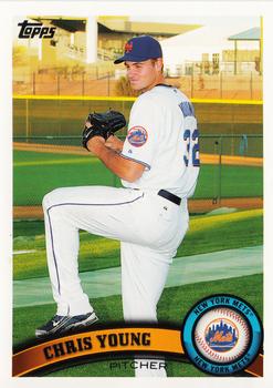 2011 Topps New York Mets #NYM16 Chris Young Front