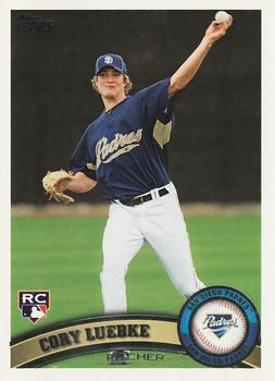 2011 Topps San Diego Padres #SDP15 Cory Luebke Front