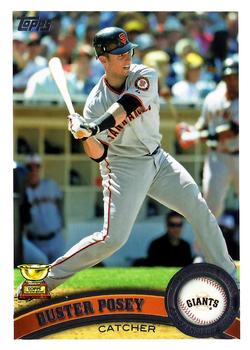 2010 Topps National Chicle Buster Posey Rookie Card RC #311 SP SF Giants