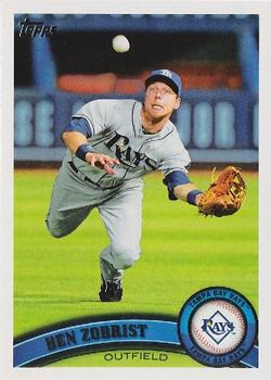 2011 Topps Tampa Bay Rays #TBR11 Ben Zobrist Front
