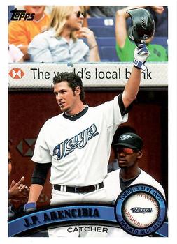 2011 Topps Toronto Blue Jays #TOR2 J.P. Arencibia Front