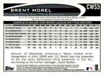 2012 Topps Chicago White Sox #CWS5 Brent Morel Back