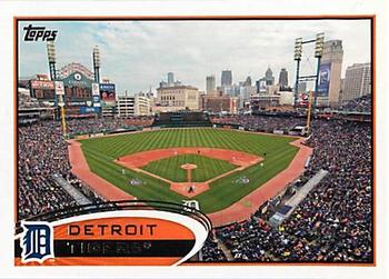 2012 Topps Detroit Tigers #DET17 Comerica Park Front