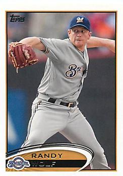 2012 Topps Milwaukee Brewers #MIL11 Randy Wolf Front