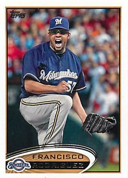 2012 Topps Milwaukee Brewers #MIL15 Francisco Rodriguez Front