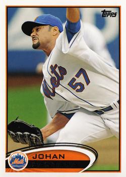 2012 Topps New York Mets #NYM4 Johan Santana Front