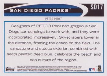 2012 Topps San Diego Padres #SD17 PETCO Park Back
