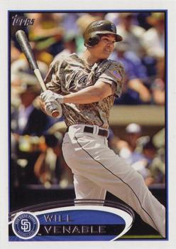2012 Topps San Diego Padres #SD2 Will Venable Front