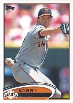 2012 Topps San Francisco Giants #SF11 Barry Zito Front