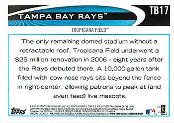 2012 Topps Tampa Bay Rays #TB17 Tropicana Field Back