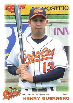2003 Grandstand Bluefield Orioles #NNO Henry Guerrero Front