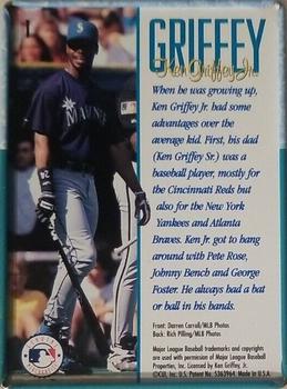 1996 Team Metal Ken Griffey Jr. #1 Ken Griffey Jr. Back