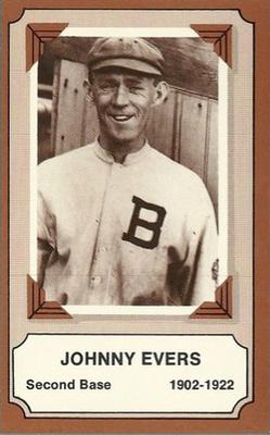 1975 Fleer Official Major League Patches - Pioneers of Baseball #17 Johnny Evers Front
