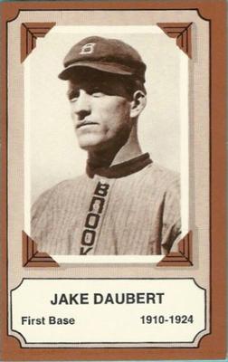 1975 Fleer Official Major League Patches - Pioneers of Baseball #24 Jake Daubert Front