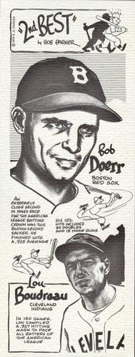 1974 Bob Parker 2nd Best #17 Bobby Doerr / Lou Boudreau Front