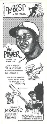 1974 Bob Parker 2nd Best #15 Vic Power  /  Al Kaline Front