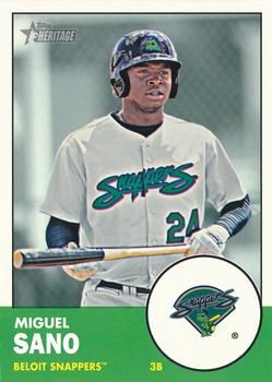2012 Topps Heritage Minor League #6 Miguel Sano Front