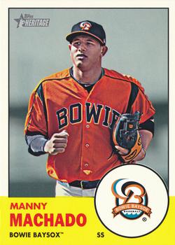 2012 Topps Heritage Minor League #7 Manny Machado Front