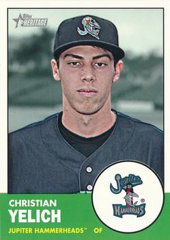 2012 Topps Heritage Minor League #13 Christian Yelich Front