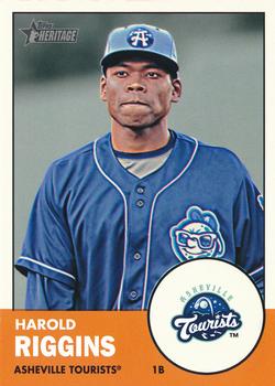 2012 Topps Heritage Minor League #37 Harold Riggins Front