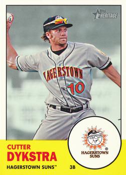 2012 Topps Heritage Minor League #42 Cutter Dykstra Front