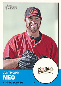 2012 Topps Heritage Minor League #47 Anthony Meo Front