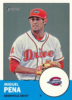 2012 Topps Heritage Minor League #65 Miguel Pena Front