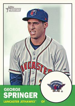 2012 Topps Heritage Minor League #80 George Springer Front