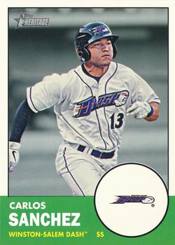 2012 Topps Heritage Minor League #98 Carlos Sanchez Front