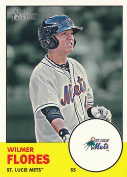 2012 Topps Heritage Minor League #117 Wilmer Flores Front